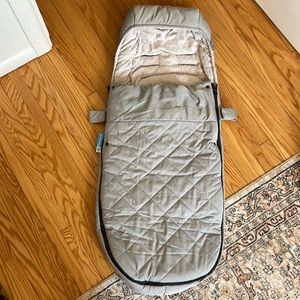 CozyGanoosh Gray Stroller foot warmer with Black Accents